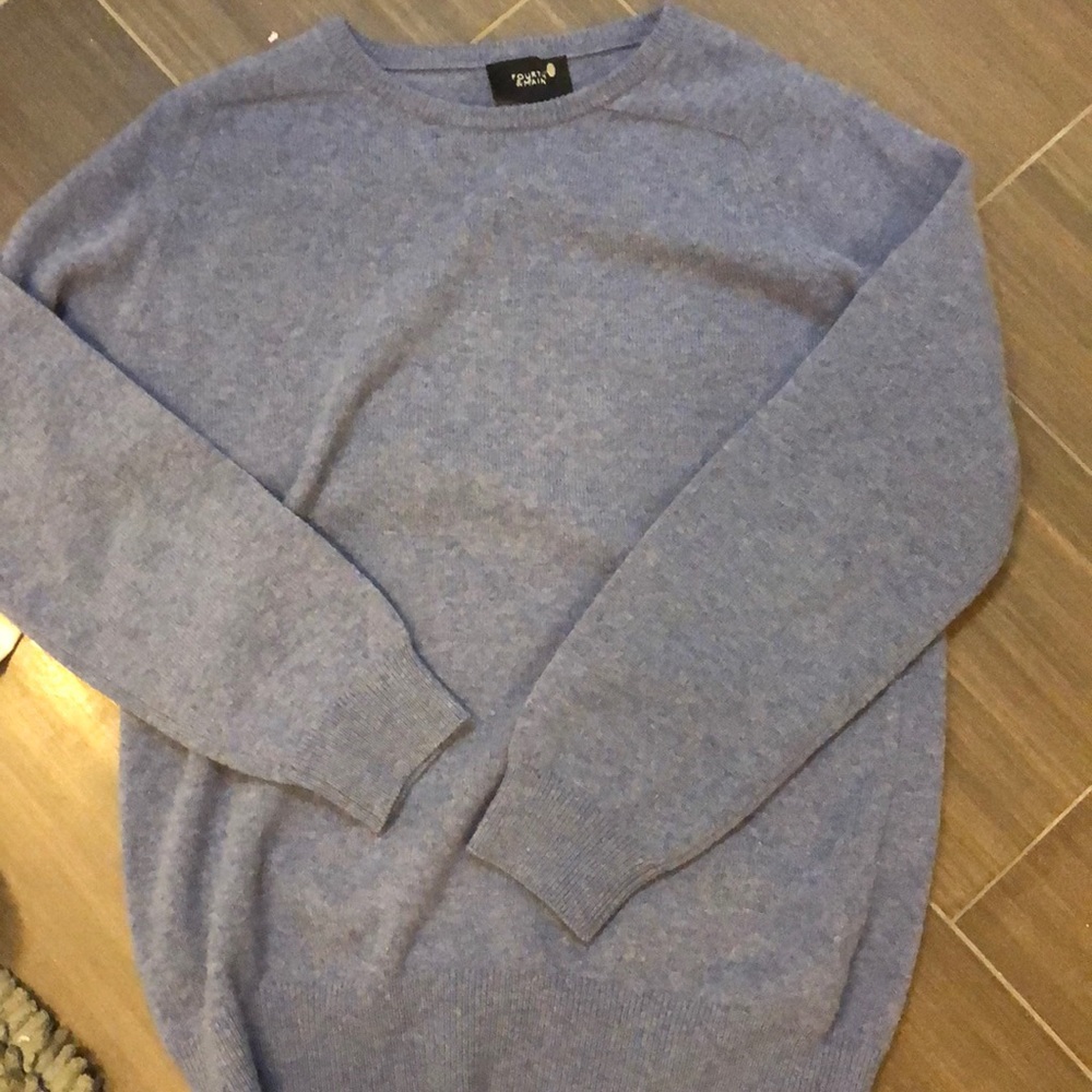 Heathers Blue Crew Neck Wool Sweater